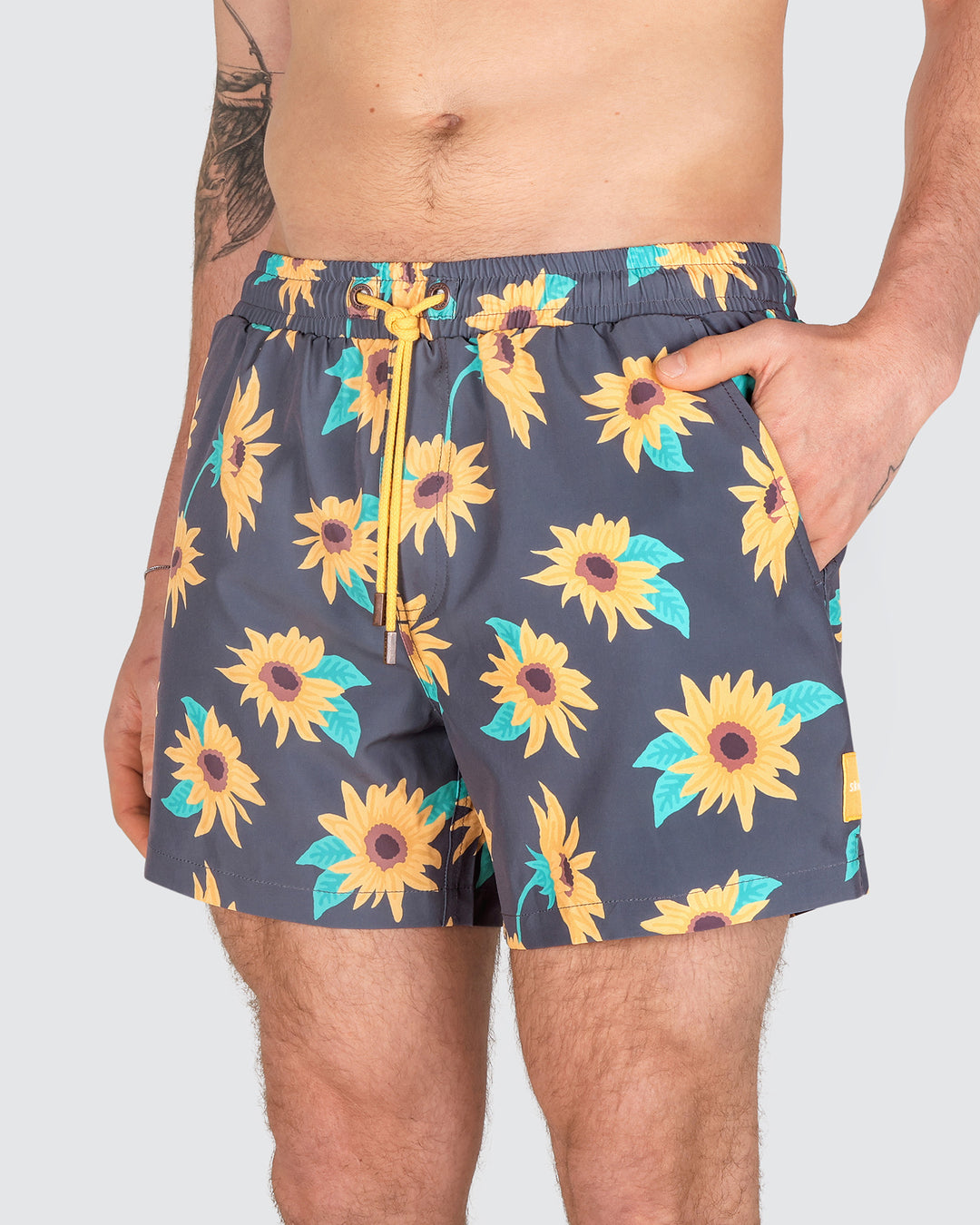 Sunny Boy Mens Swim Shorts in Charcoal