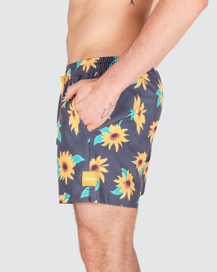 Sunny Boy Mens Swim Shorts in Charcoal