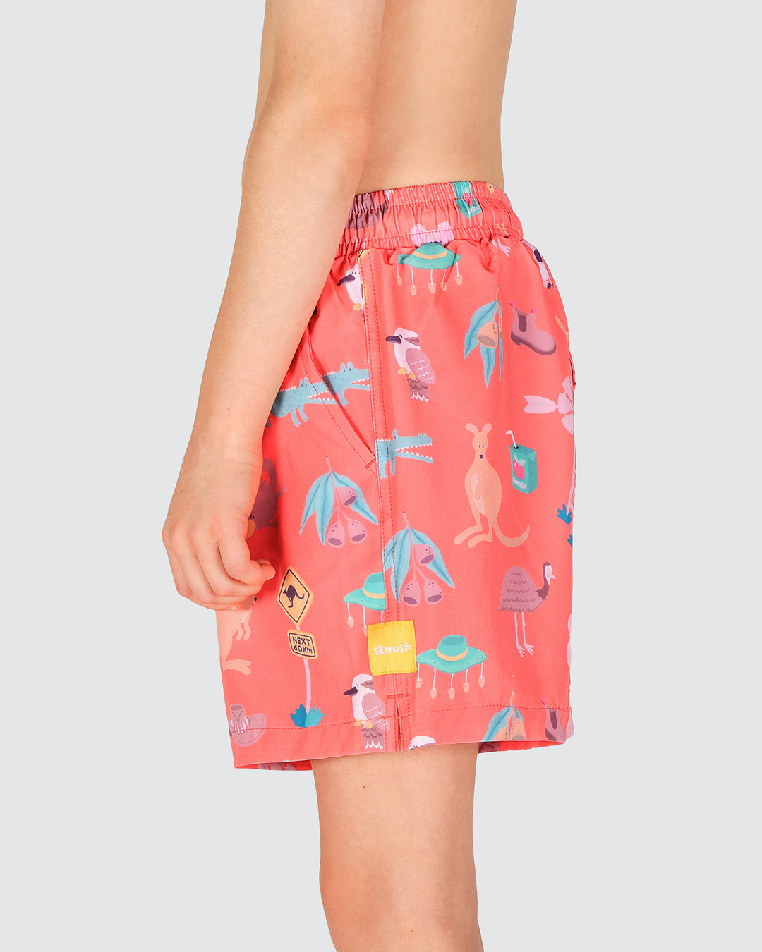 Outback Jack Boys Swim Shorts in Rust