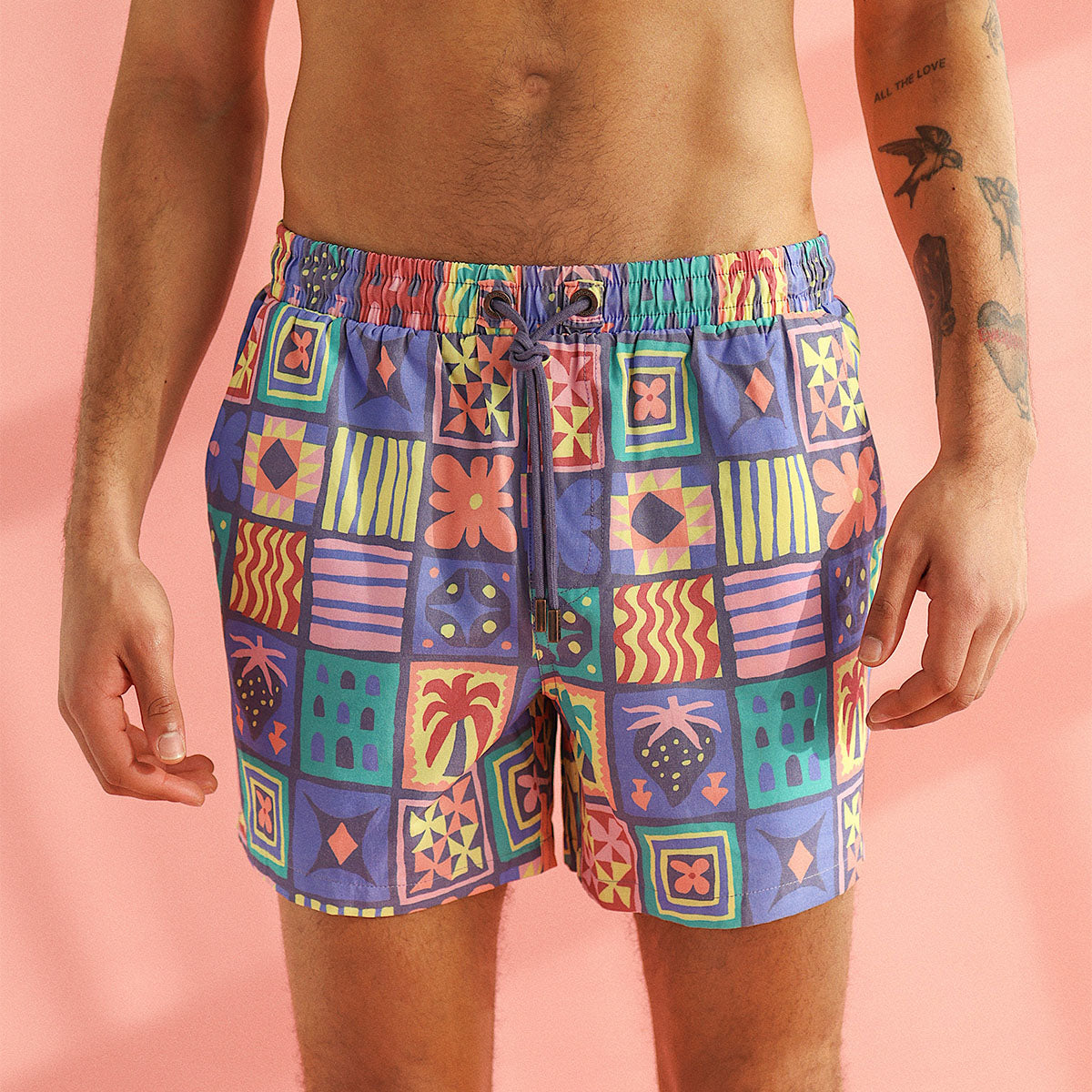 Tropical Tarot Mens Rad Shorts