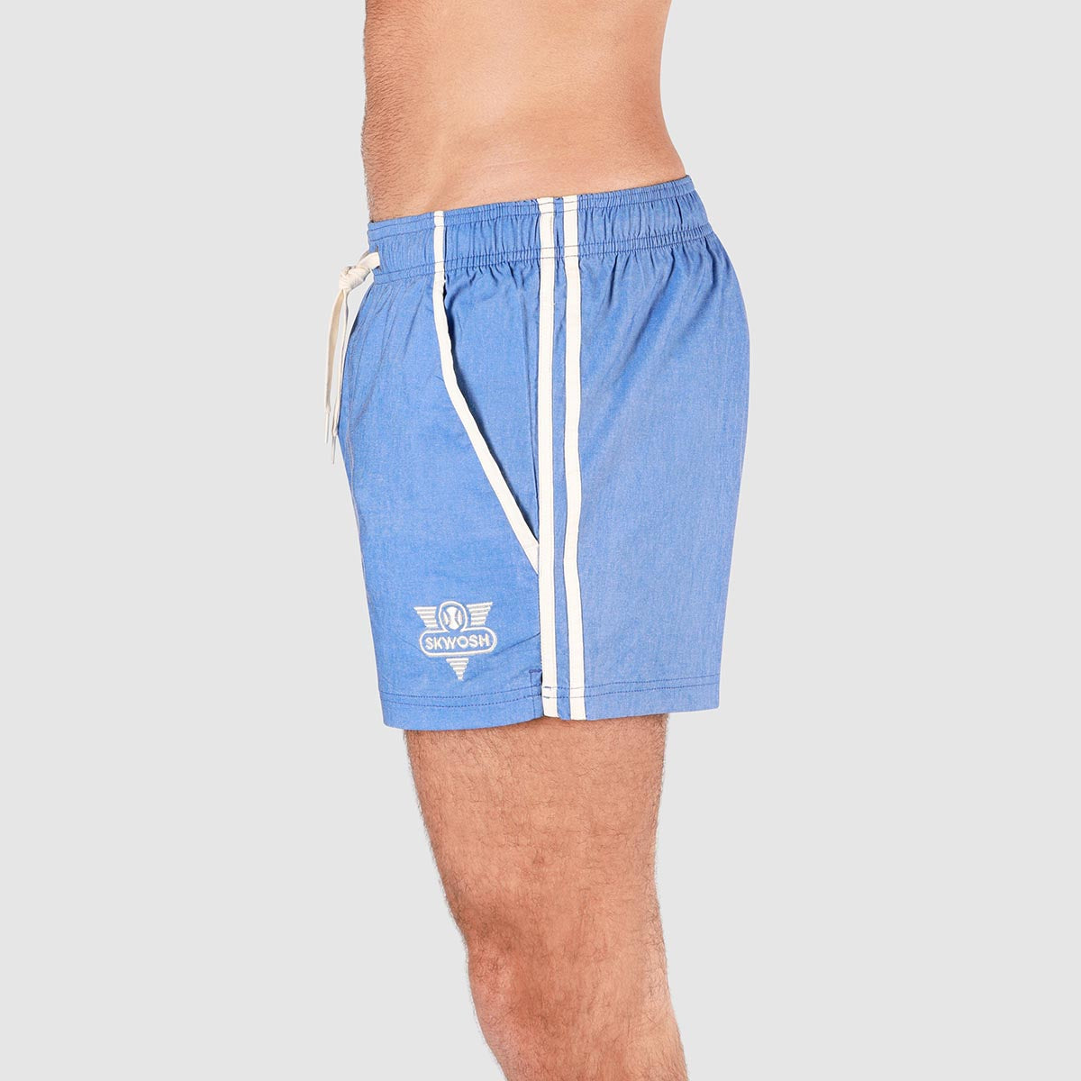 Skwosh Club Mens Shorties in Blue
