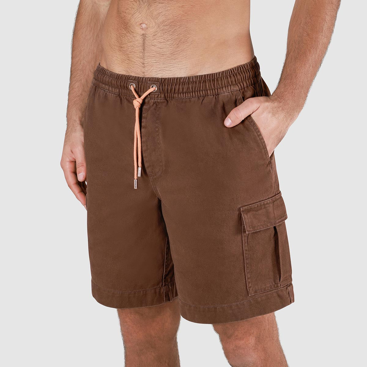 Utility Shorts in Brown
