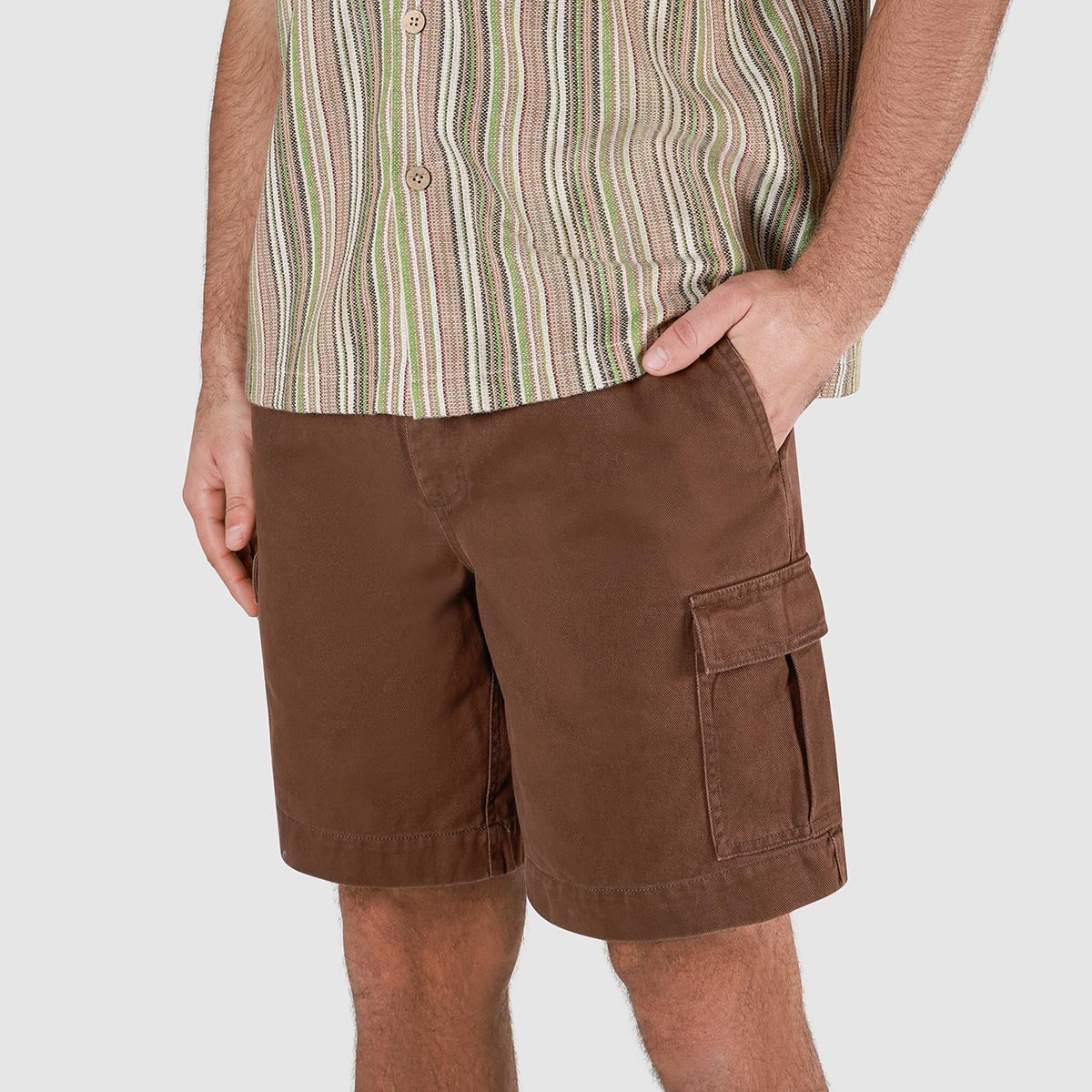 Utility Shorts in Brown