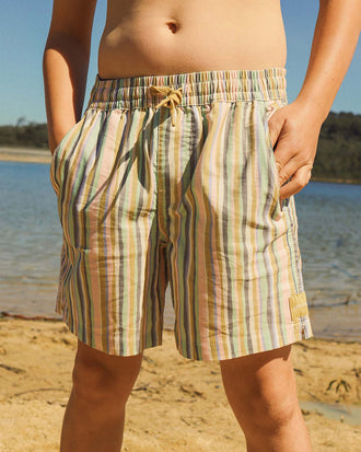 Clinkers Boys Everyday Shorts in Multi Stripe