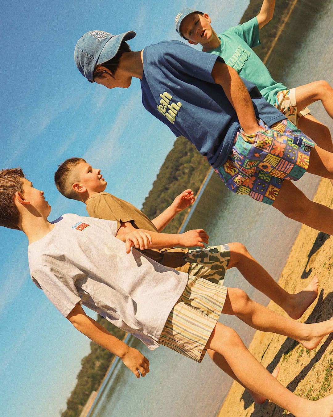 Clinkers Boys Everyday Shorts in Multi Stripe