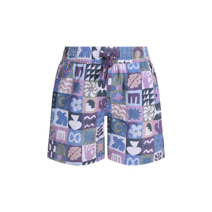 Island Oracle Boys Seersucker Everyday Shorts in Multi