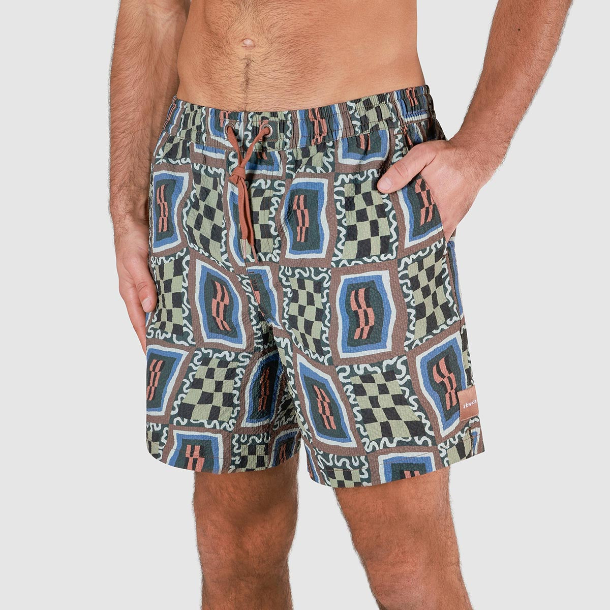 Magic Carpet Seersucker Everyday Shorts in Multi