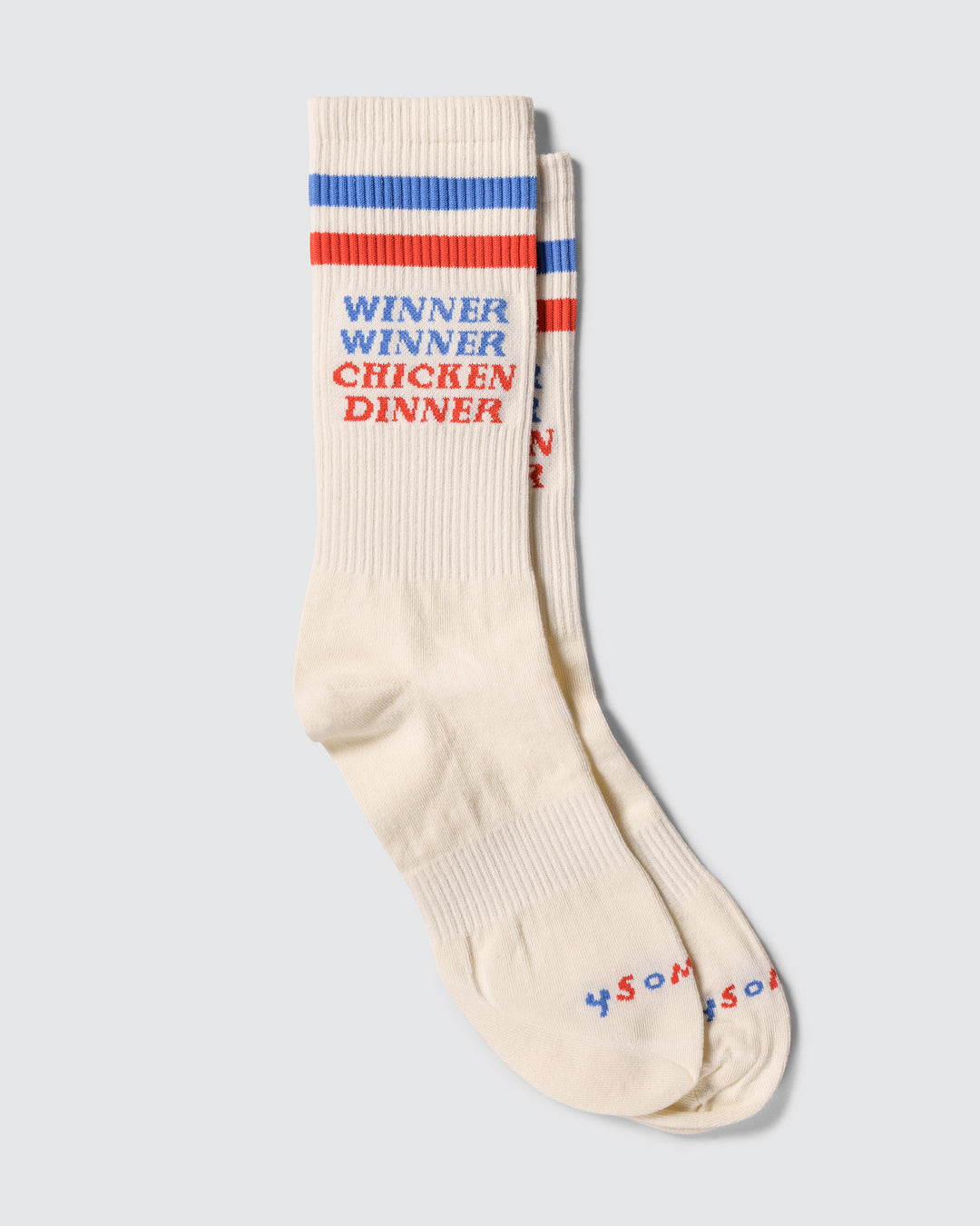 Chicken Dinner Socks in Multi Stripe