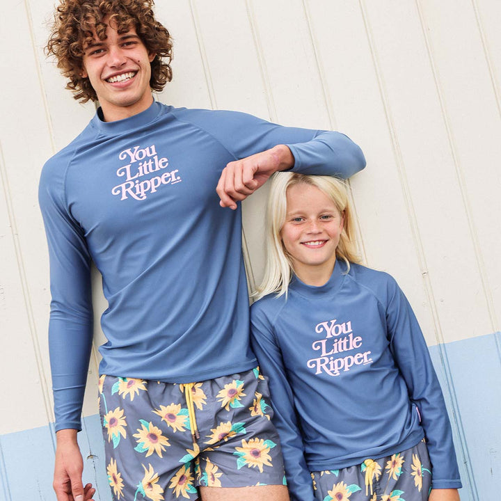 You Little Ripper Kids Rashie in Navy