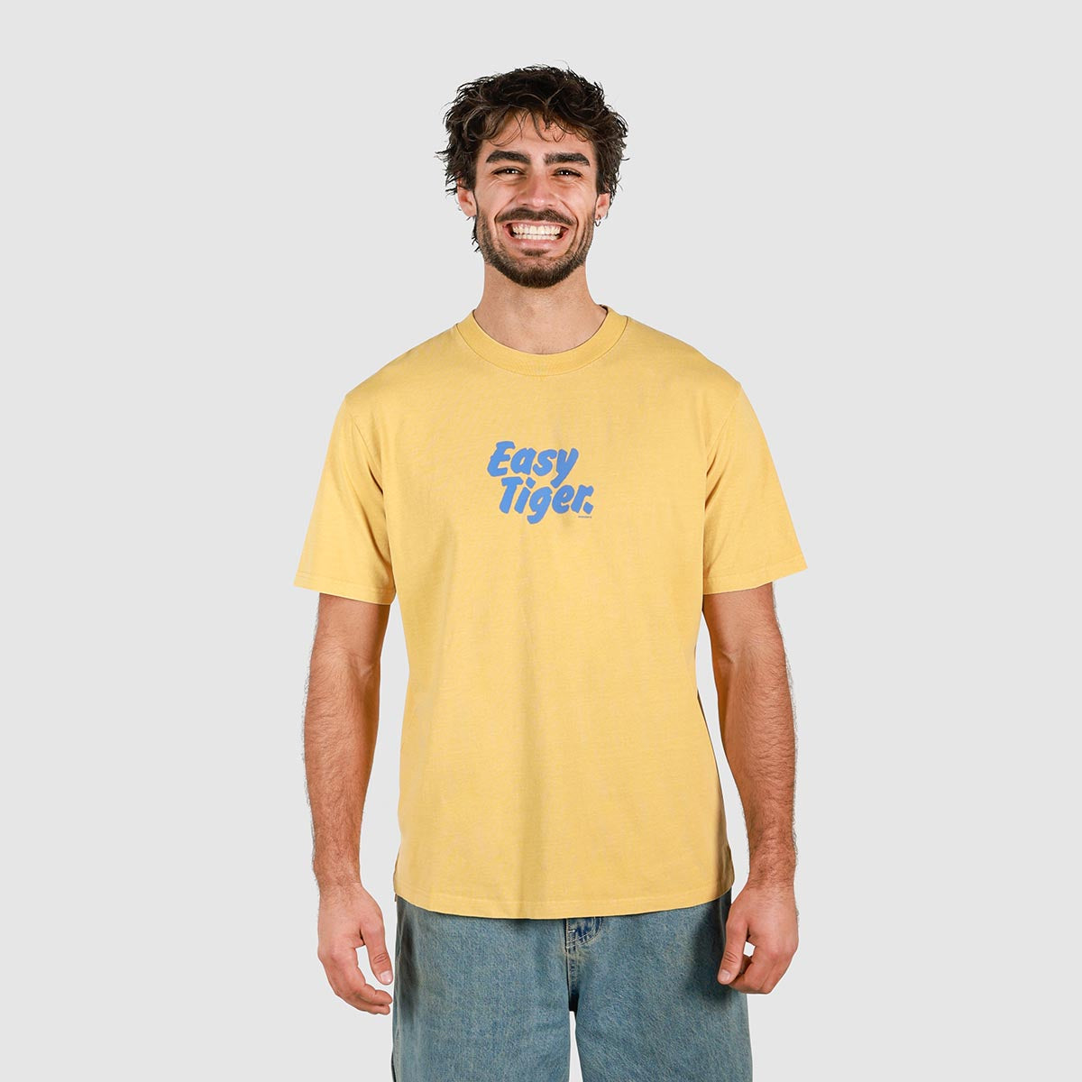 Easy Tiger Slang Tee in Mustard