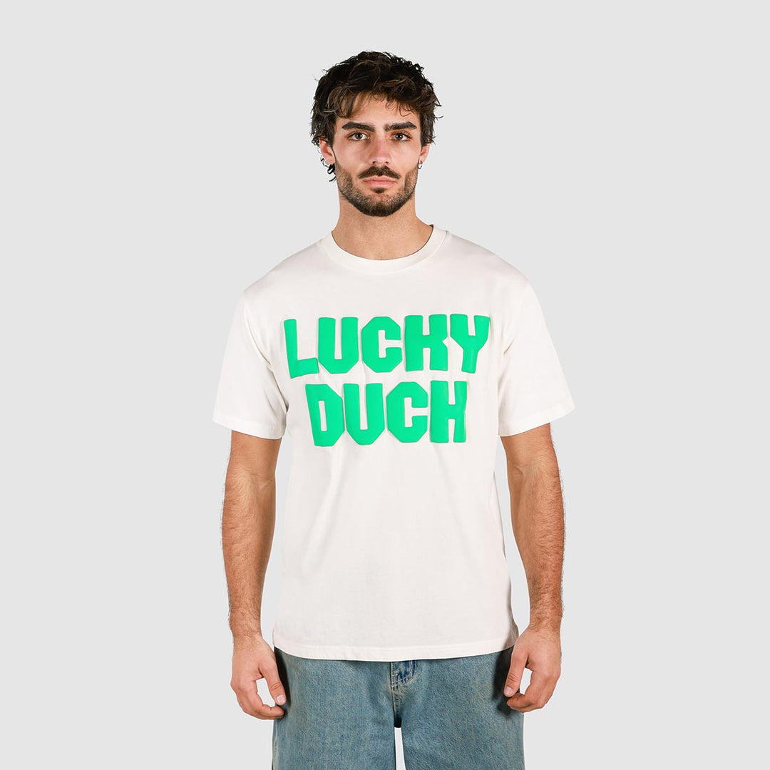 Lucky Duck Slang Tee in White