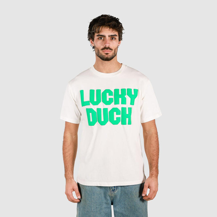 Lucky Duck Slang Tee in White