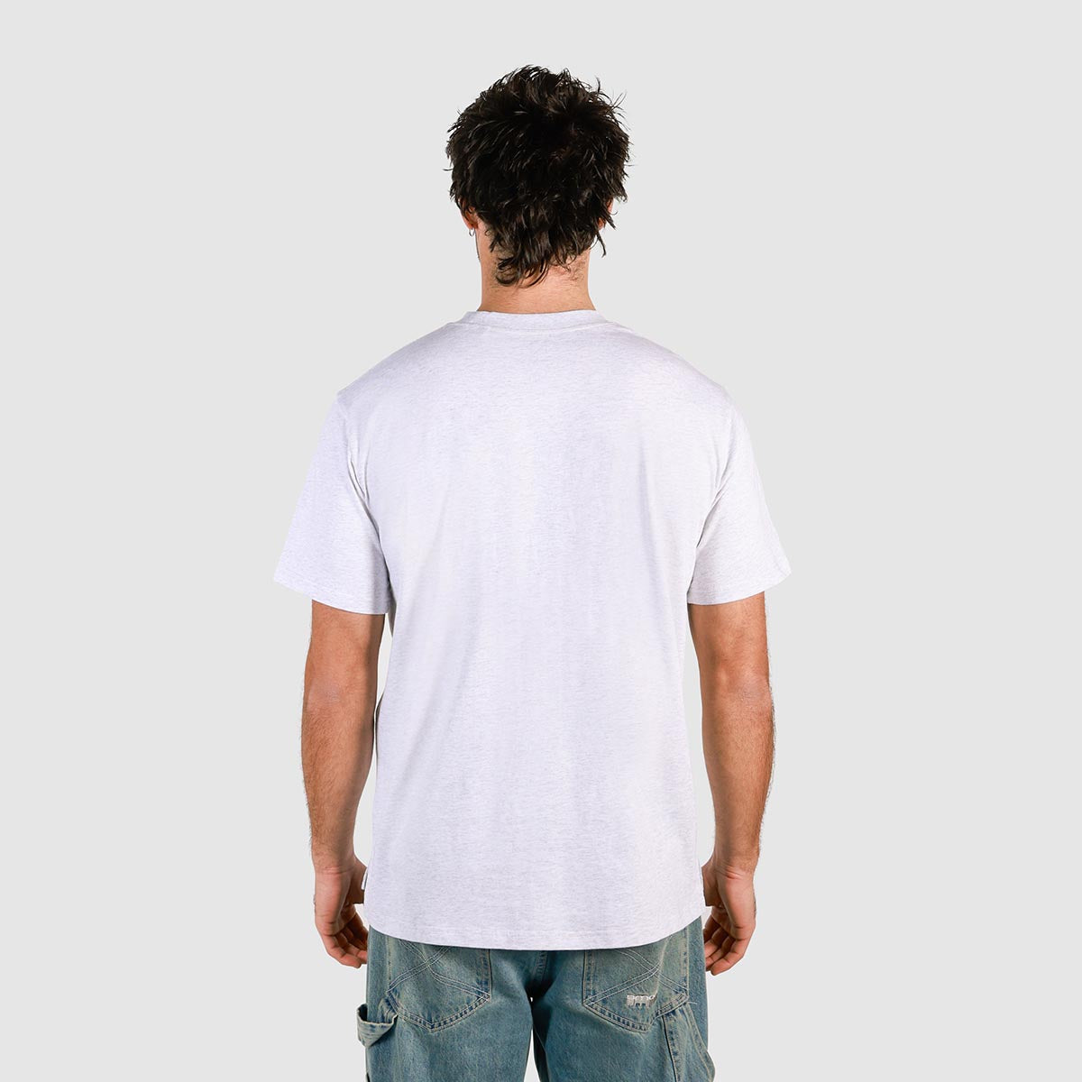 No Dramas Slang Tee in Snow Marl