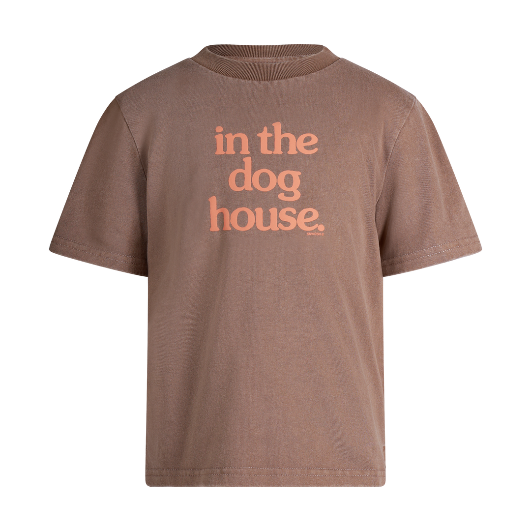 Dog House Kids Slang Tee in Brown