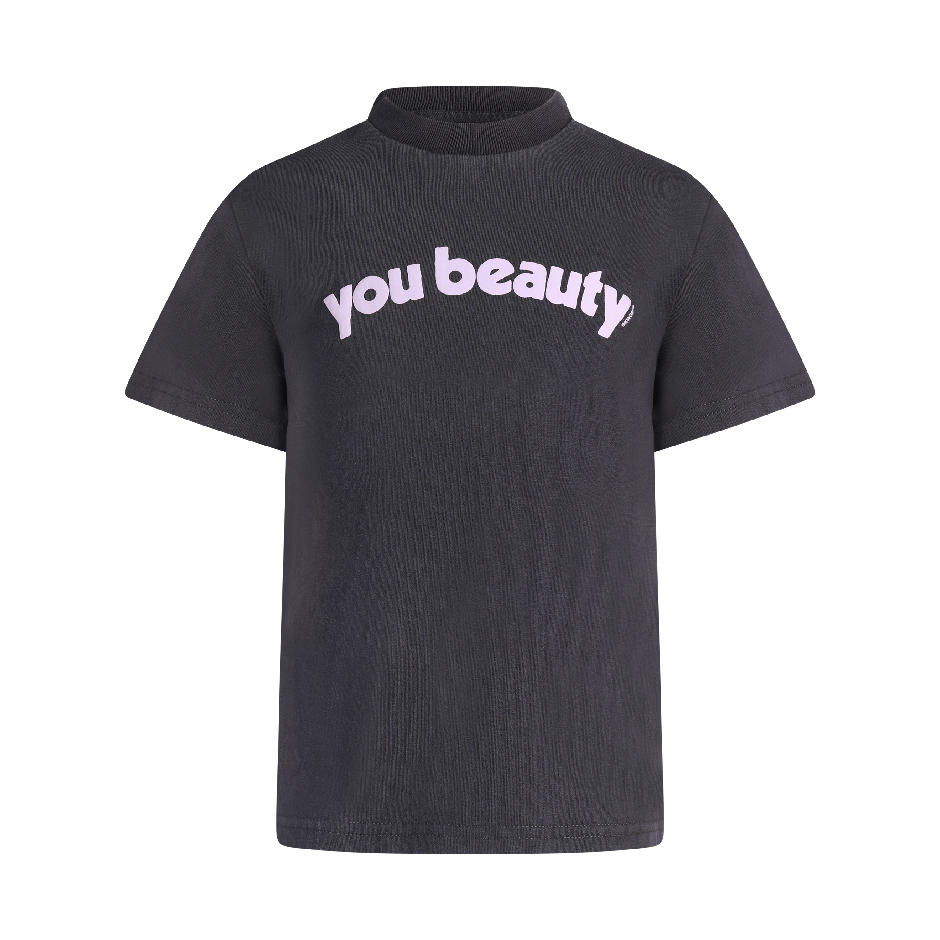 You Beauty Kids Slang Tee in Charcoal