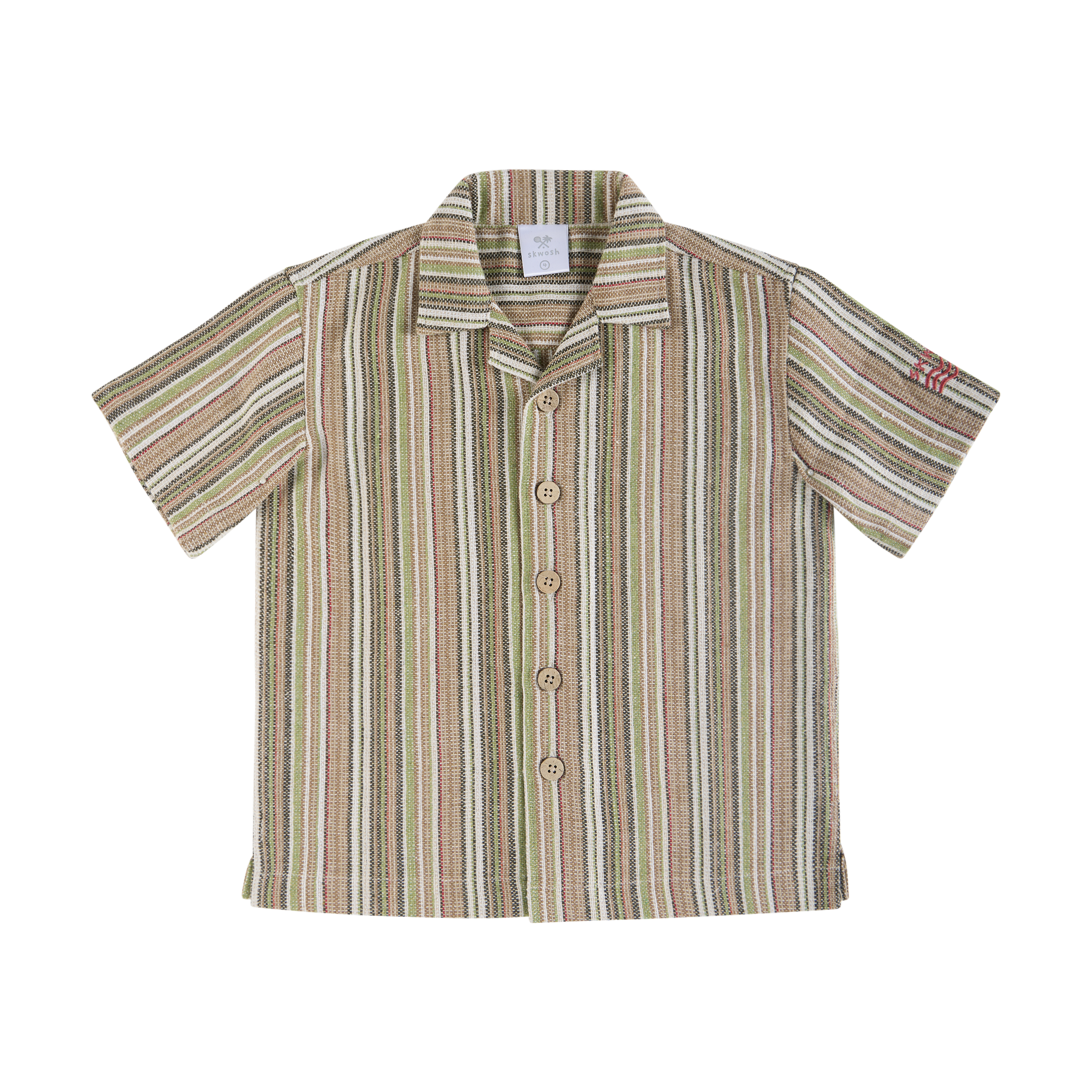 Grandpa's Couch Kids  Holiday Shirt in Multi Stripe