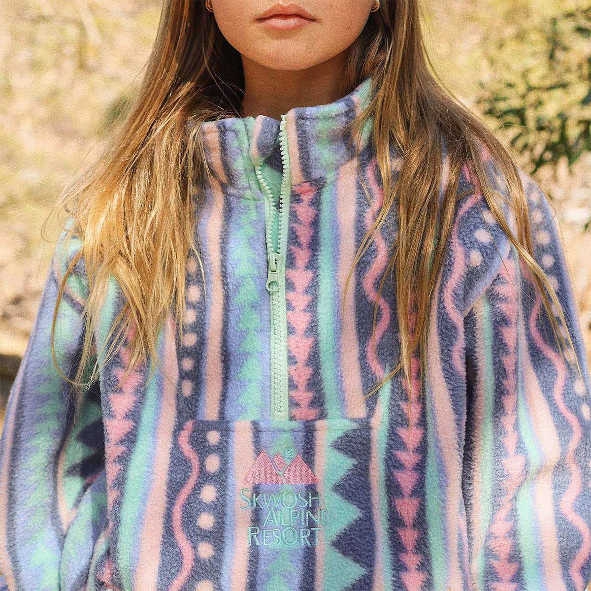 Kids Get Funky Polar Fleece Half Zip