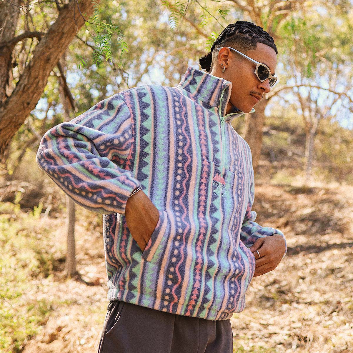 Get Funky Polar Fleece Half Zip