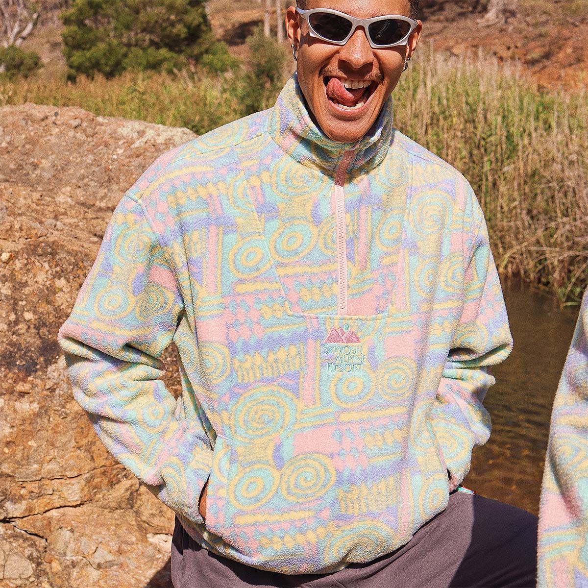 Swellifornia Polar Fleece Half Zip