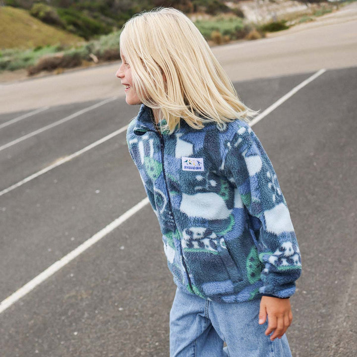 Shady Beaches Kids Polar Fleece Jacket