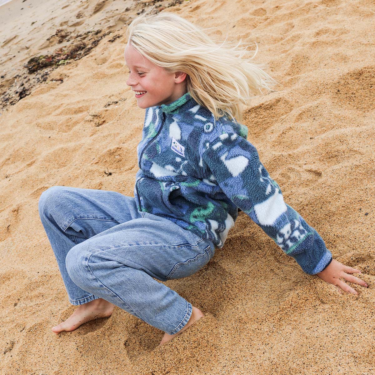 Shady Beaches Kids Polar Fleece Jacket