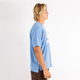 All Downhill Regular Tee In Dusty Blue