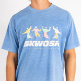 All Downhill Regular Tee In Dusty Blue