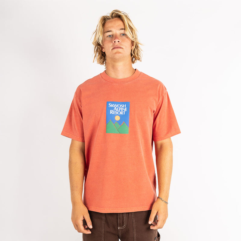 Alpine Time Regular Tee In Red