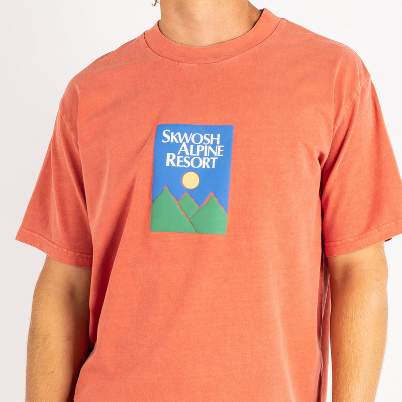 Alpine Time Regular Tee In Red