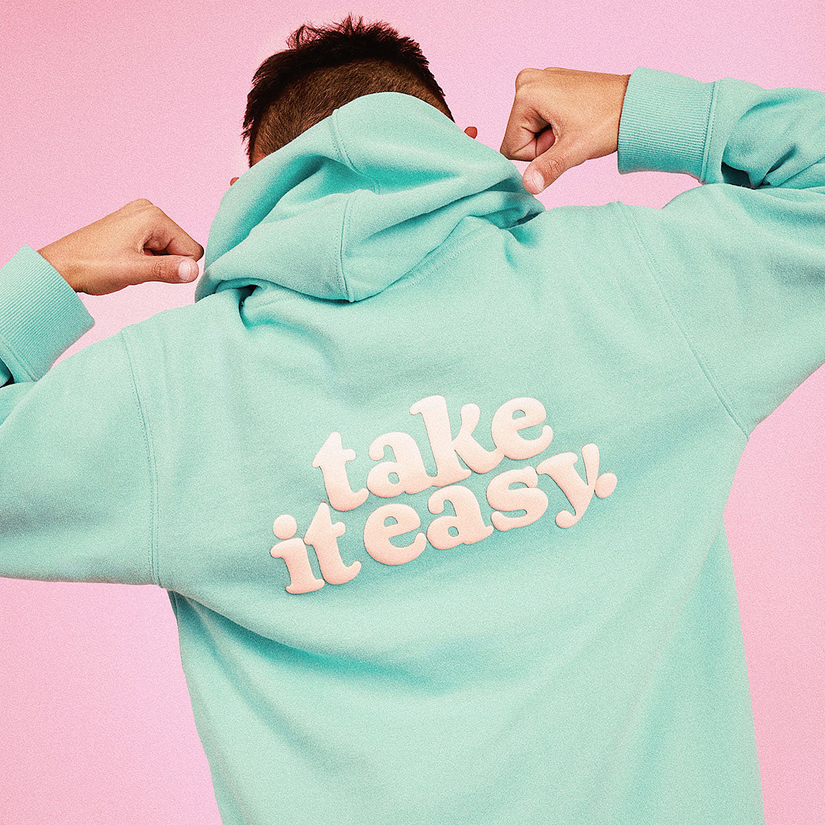 Take It Easy Kids Slang Hoodie in Moss