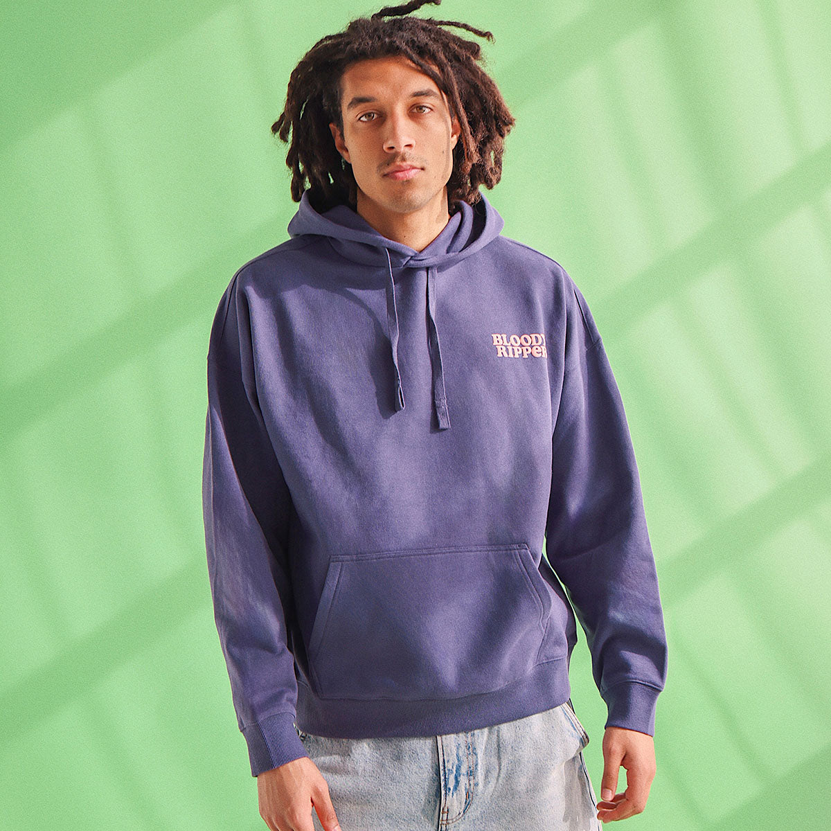 Bloody Ripper Slang Hoodie In Navy