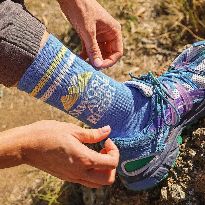 Skwosh Alpine Resort Socks in Nautical Blue