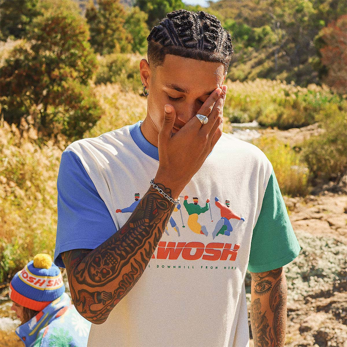 All Downhill Colour Blocked Tee