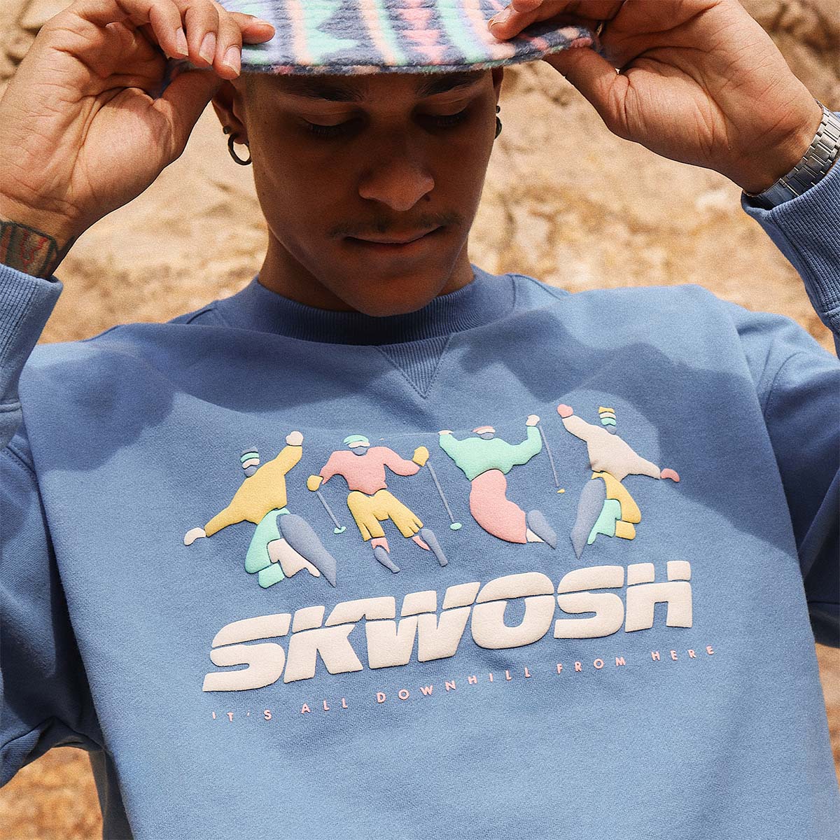 All Downhill Crew Neck Sweat