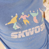 All Downhill Regular Tee In Dusty Blue