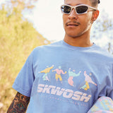 All Downhill Regular Tee In Dusty Blue