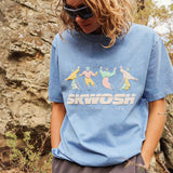 All Downhill Regular Tee In Dusty Blue