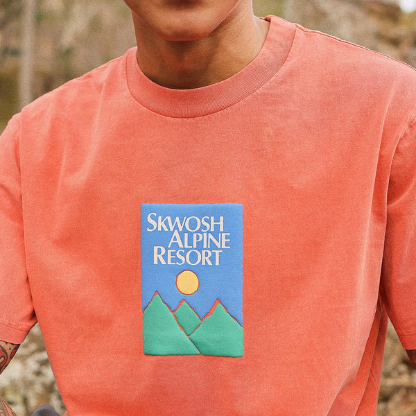 Alpine Time Regular Tee In Red