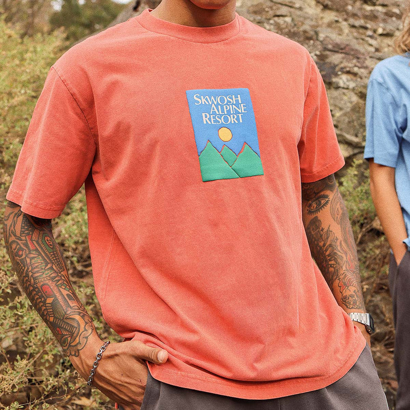 Alpine Time Regular Tee In Red