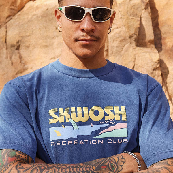 Rising Fun Regular Tee In Navy