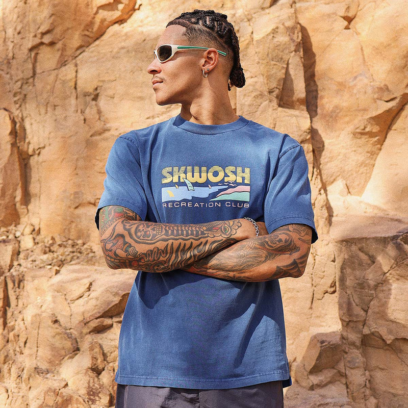 Rising Fun Regular Tee In Navy