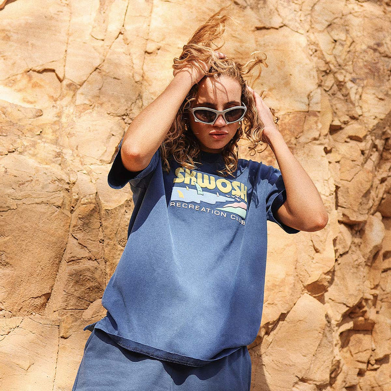 Rising Fun Regular Tee In Navy