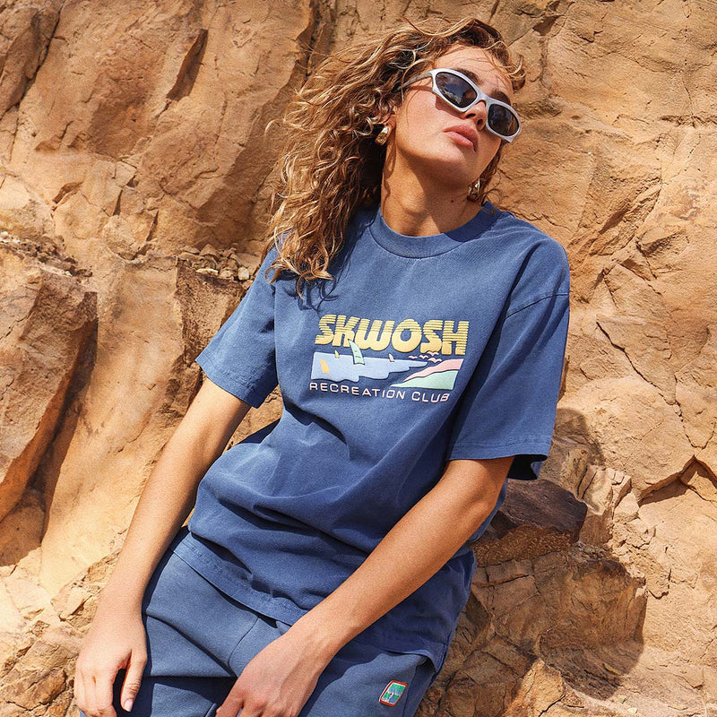 Rising Fun Regular Tee In Navy