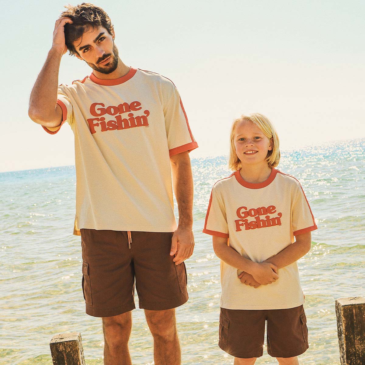 Boys Utility Shorts in Brown